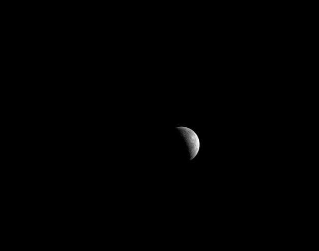 NASA image: Moon as Seen from Orion in Distant Retrograde Orbit