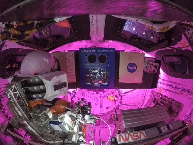 NASA image: Flight Day 9: Orion in Pink