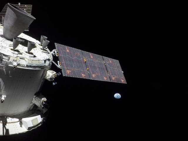 NASA image: Flight Day 12: Orion and Earth