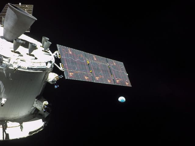 NASA image: Flight Day 12: Orion and Earth