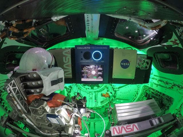 NASA image: Flight Day 12: Orion in Green