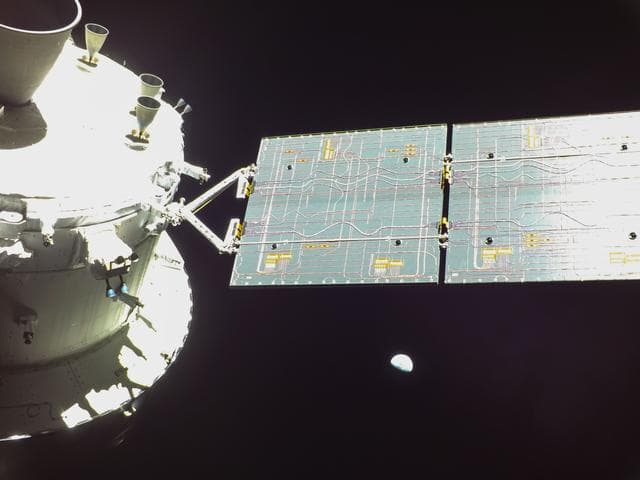 NASA image: Flight Day 14: Orion and Our Home