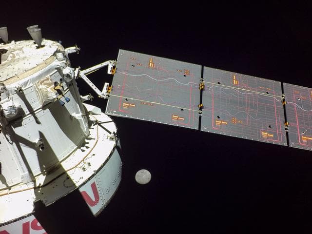 NASA image: Flight Day 15: Orion and the Moon