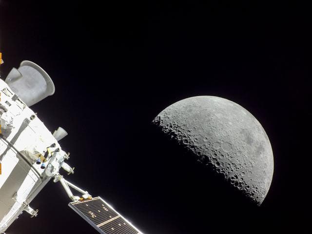 NASA image: Flight Day 20: Orion and Our Moon