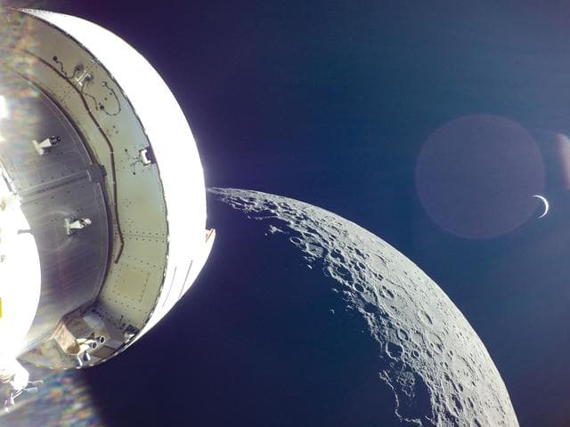 NASA image: Flight Day 20: Orion Captures Earth After Lunar Flyby
