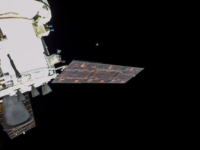 NASA image: Flight Day 24: Farther From the Moon