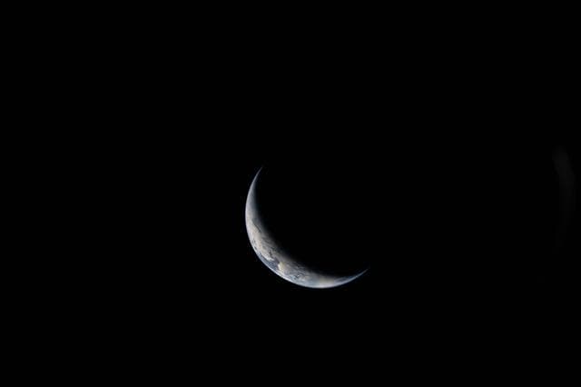 NASA image: Crescent Earth