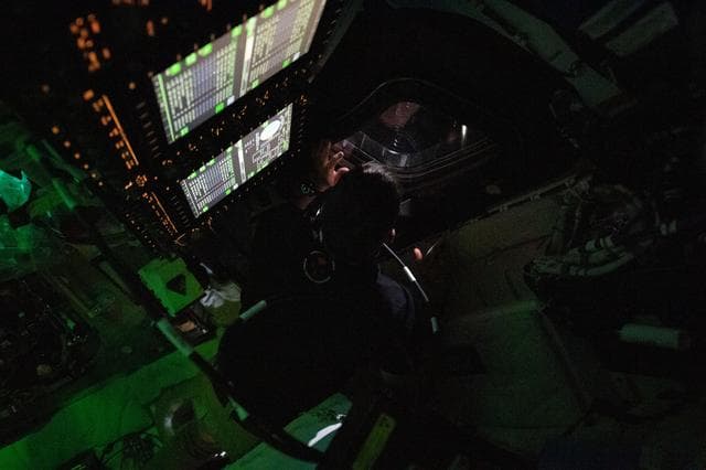 NASA image: CSA Astronaut Jeremy Hansen Takes a Look Through Orion's Window
