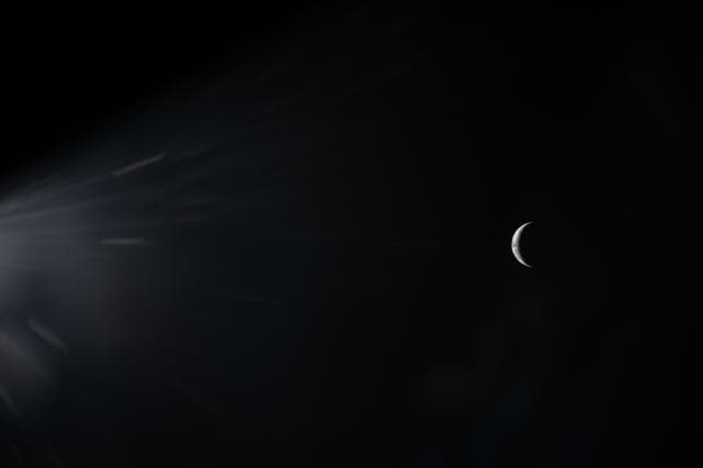 NASA image: A Crescent Earth