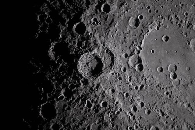 NASA image: Shadows Across Vavilov Crater