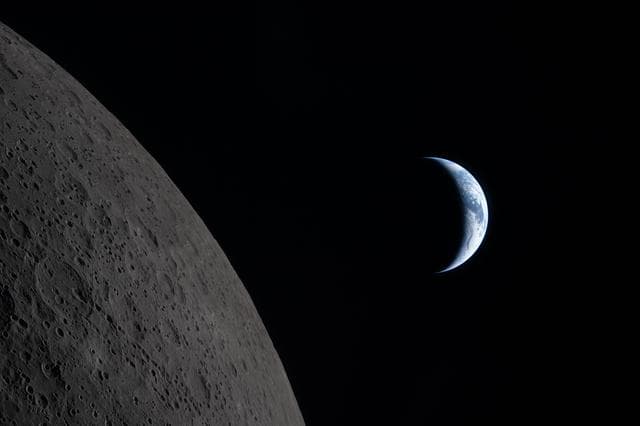 NASA image: The Edge of Two Worlds
