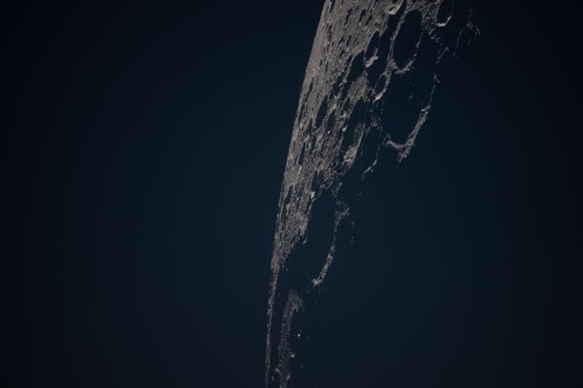 NASA image: Birkhoff Crater in Low-Light Detail 