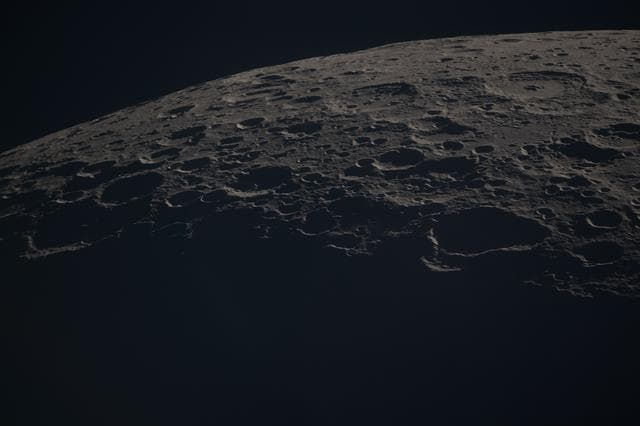 NASA image: Craters Along the Lunar Terminator 
