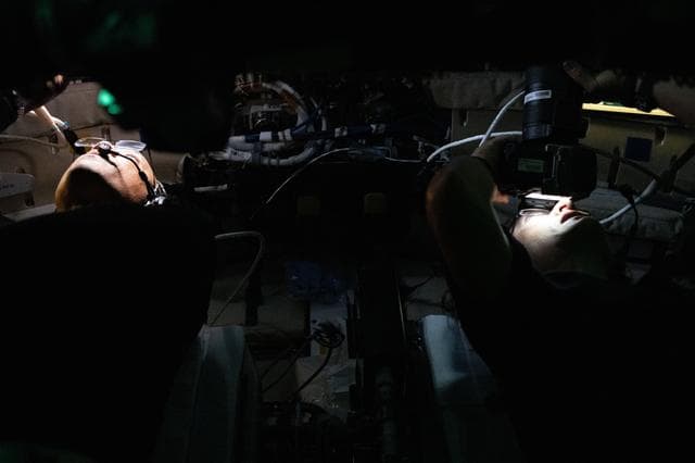 NASA image: Lunar Flyby Observations – NASA astronauts Victor Glover and Christina Koch