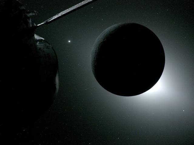 NASA image: Orion and the Eclipse