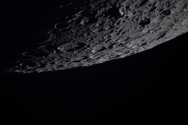 NASA image: The Curve of the Moon