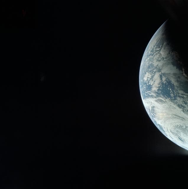 NASA image: Apollo 4 Mission - Atlantic Ocean,coastal Brazil and West Africa