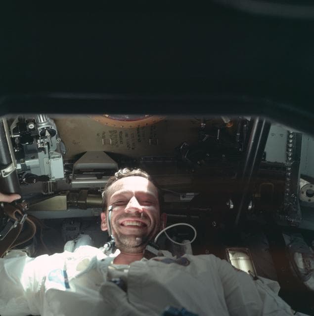 NASA image: Astronaut Donn Eisele photographed during Apollo 7 mission