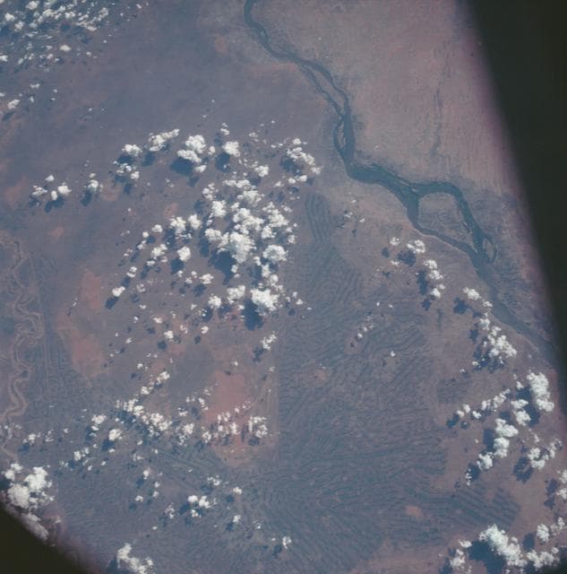 NASA image: Sudan as seen from the Apollo 7 spacecraft