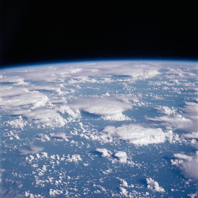 NASA image: Apollo 7 Mission,Clouds 