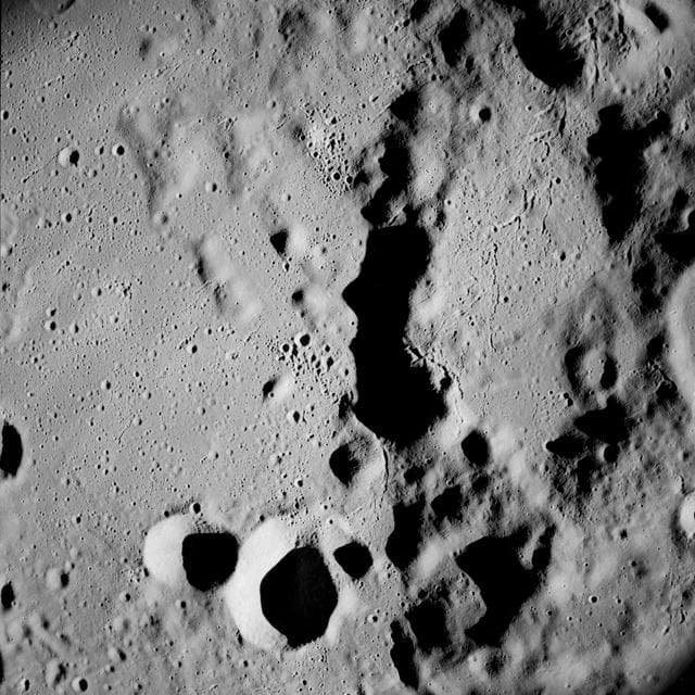 NASA image: Apollo 8 Mission image,Farside of Moon 