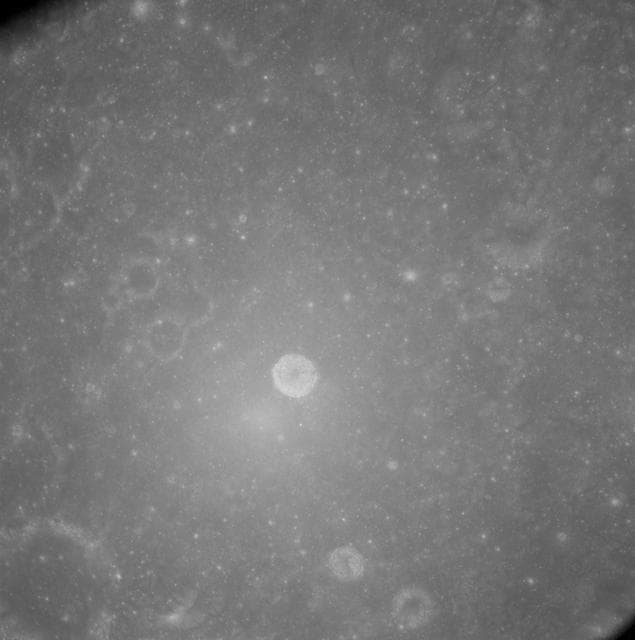 NASA image: View of lunar surface taken from Apollo 8 spacecraft