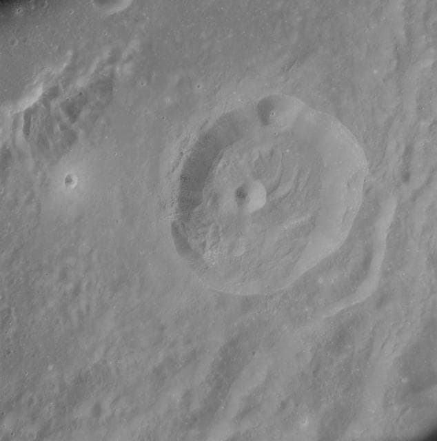 NASA image: Near vertical view of lunar farside taken from Apollo 8 spacecraft