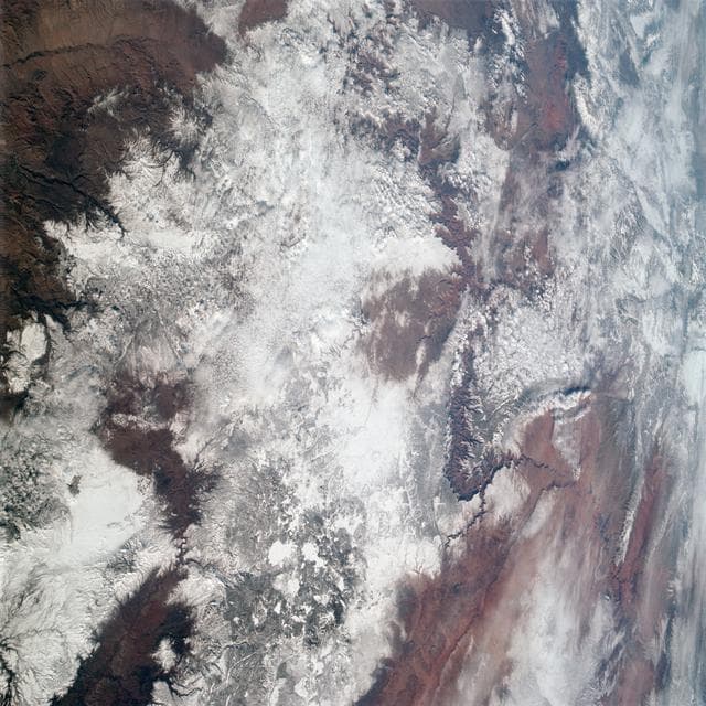 NASA image: Grand Canyon in Colorado Plateau in Arizona as seen from Apollo 9
