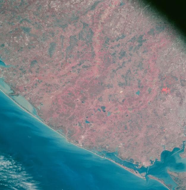 NASA image: Apollo 9 Mission image - S0-65 Multispectral Photography - Texas