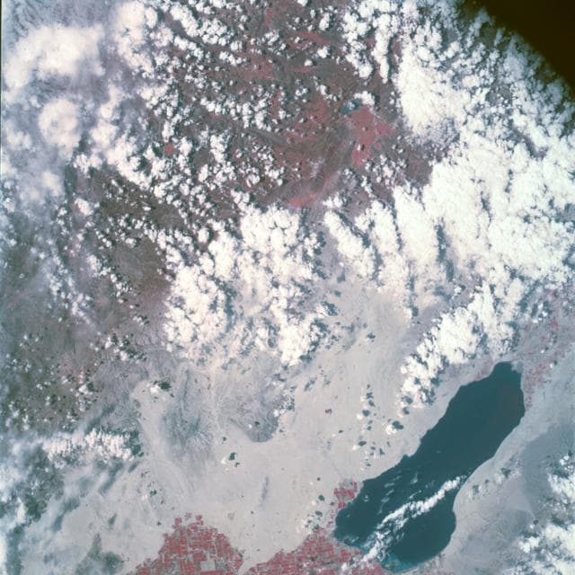 NASA image: Apollo 9 Mission image - S0-65 Multispectral Photography - California