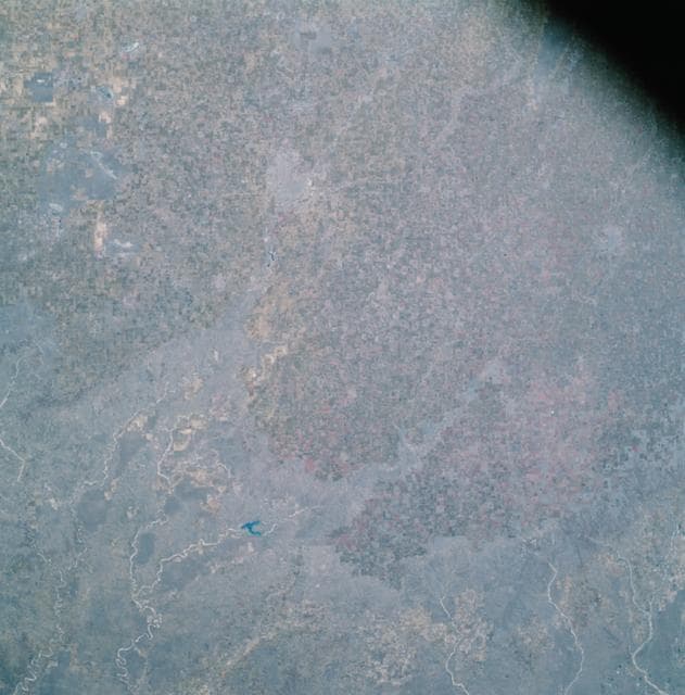 NASA image: Apollo 9 Mission image - S0-65 Multispectral Photography - Texas