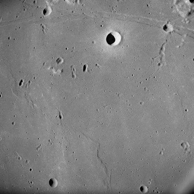 NASA image: Apollo 10 photograph shows Sea of Tranquility near Apollo Landing Site 2