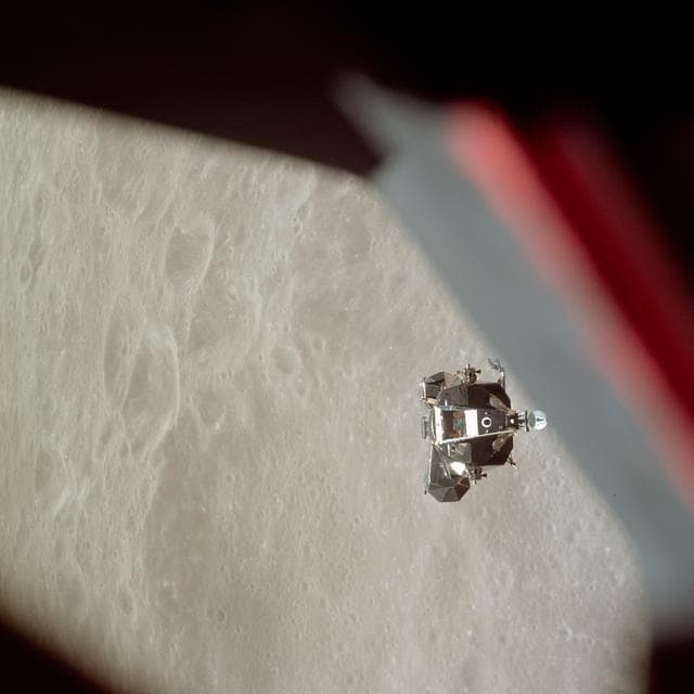 NASA image: Ascent stage of Apollo 10 Lunar Module seen from Command module