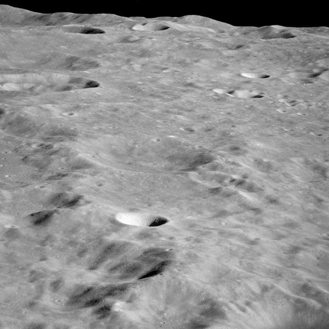 NASA image: Apollo 10 photograph of the lunar farside near IAU crater No. 300
