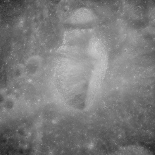 NASA image: Apollo 11 oblique view of lunar farside