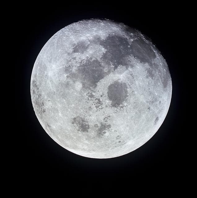 NASA image: View of a full Moon photographed from Apollo 11 spacecraft
