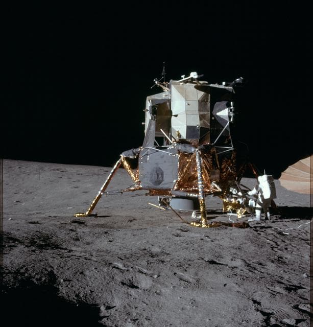 NASA image: Astronaut Alan Bean works on Modular Equipment Stowage Assembly