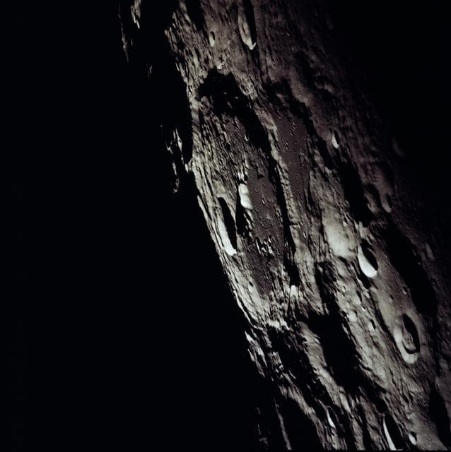 NASA image: Apollo 13 Mission image - View of the Keeler crater 