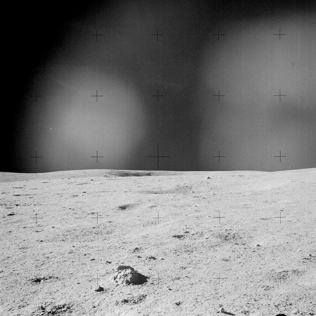 Apollo 14 Mission image - 360 degree pan from EVA 2. 
