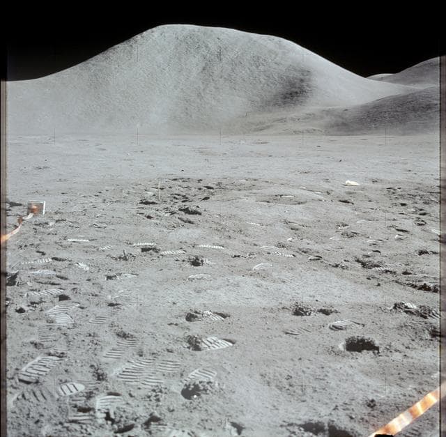 NASA image: View of Mount Hadley as photographed by Apollo 15 during EVA