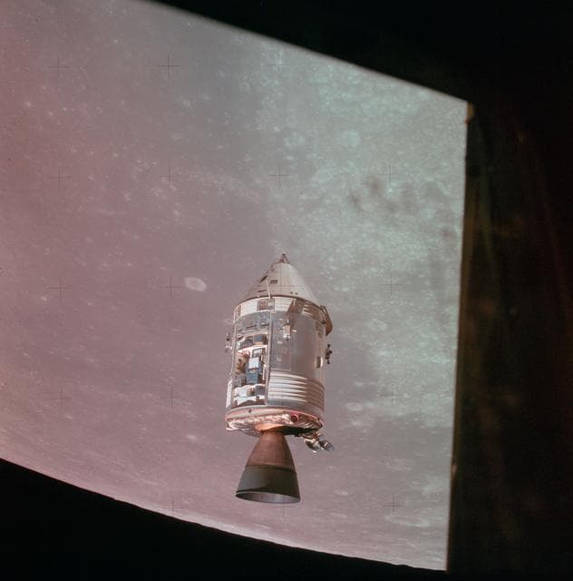 NASA image: Apollo 15 Mission image - Scientific Instrument Module (SIM) bay on the Commander Service Module (CSM)