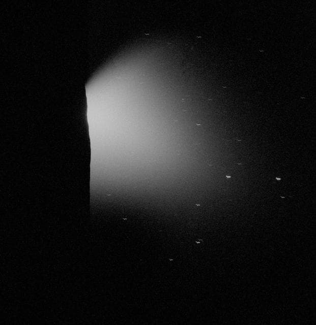 NASA image: Solar corona photographed from Apollo 15 one minute prior to sunrise