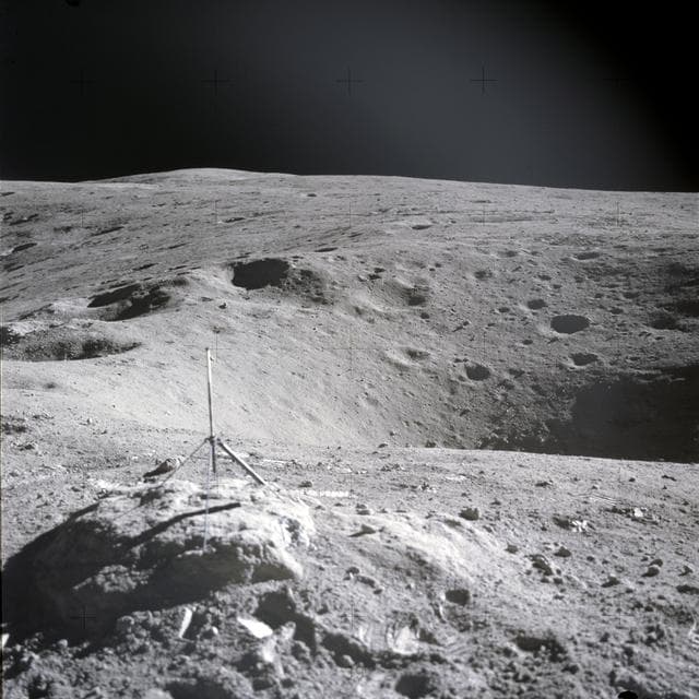 NASA image: Apollo 16 Mission image - Panoramic view of Station 1 