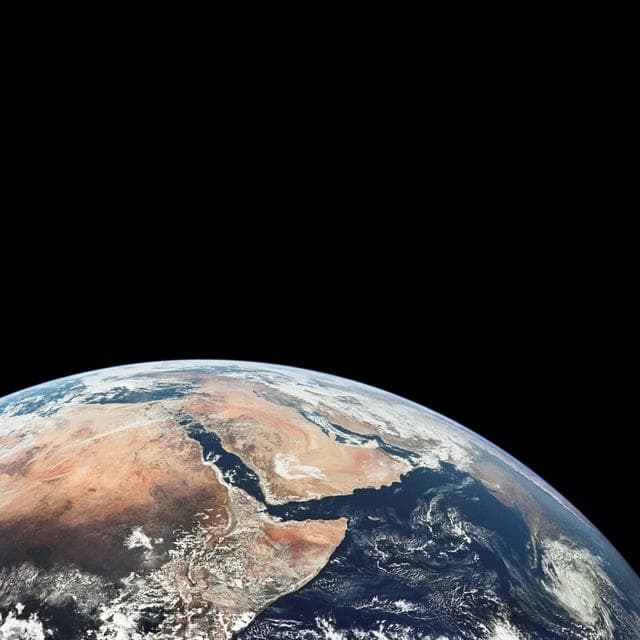 NASA image: View of Saudi Arabia and north eastern Africa from the Apollo 17 spacecraft