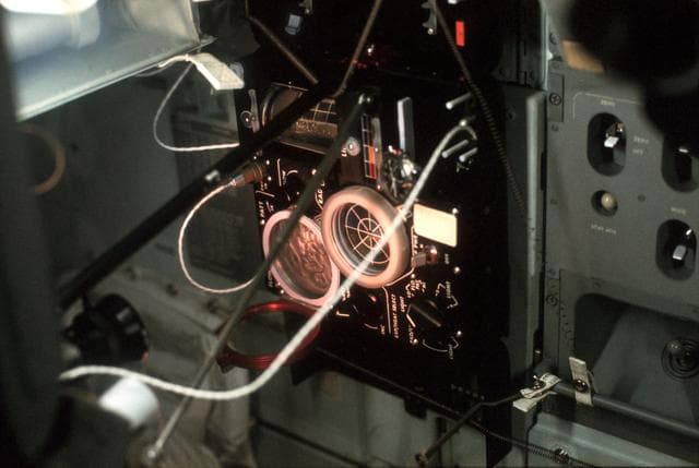 NASA image: View of equipment used for Heat Flow and Convection Experiment