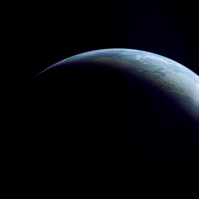 NASA image: Atlantic Ocean, Antarctica as seen from the Apollo 4 unmanned spacecraft