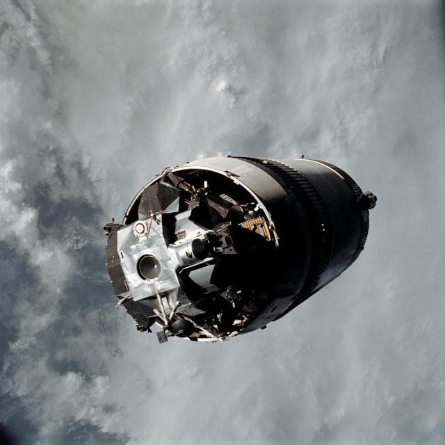 NASA image: Lunar Module 3 attached to Saturn V third stage