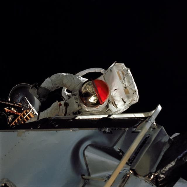 NASA image: Astronaut Russell Schweickart photographed during EVA