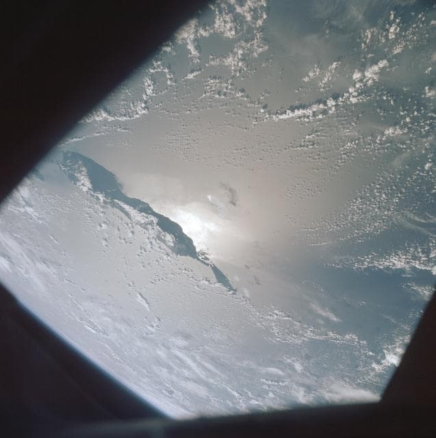 NASA image: Sunglint in South Western Pacific Ocean