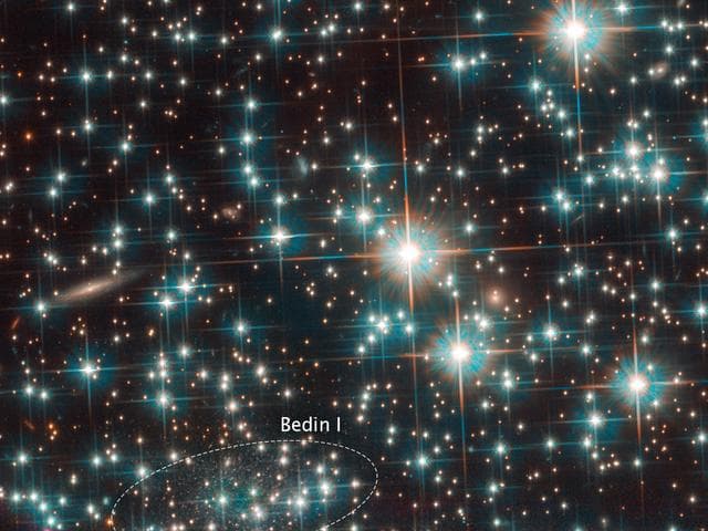 NASA image: Hubble Accidentally Discovers a New Galaxy in Cosmic Neighborhoo